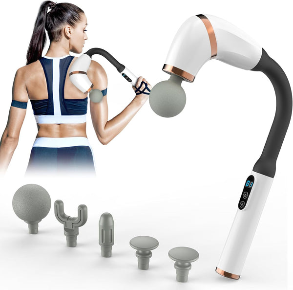 U-Shaped Massage Gun with Upgraded Extended Handle