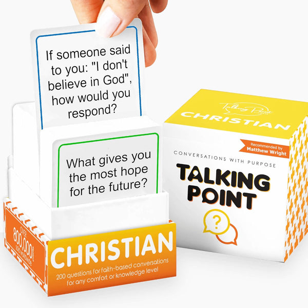 200 Conversation Cards for Christians Game, for ages 5+