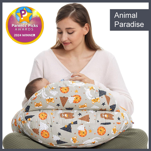 Nursing Pillow and Positioner (Animal Paradise).