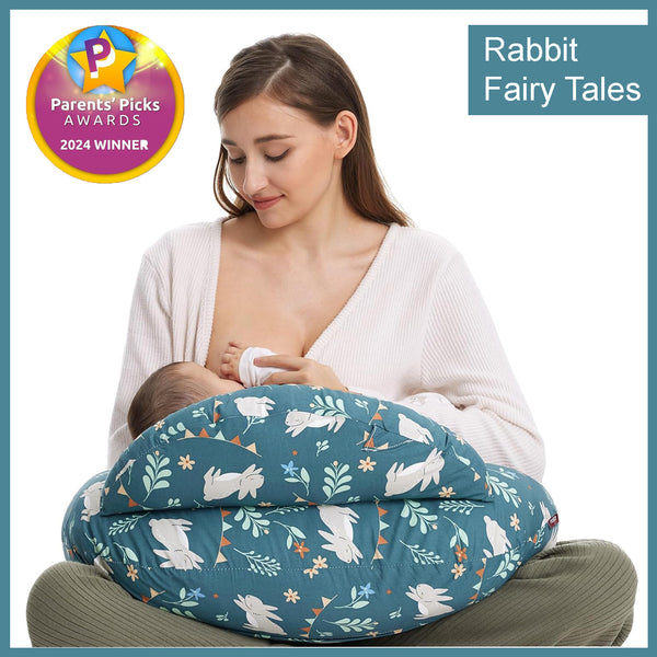 Nursing Pillow and Positioner (Rabbit Fairy Tales)