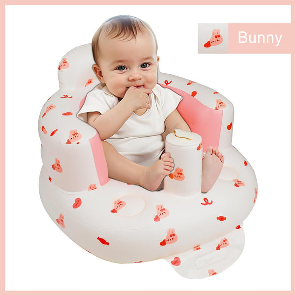 Inflatable Baby Chair with Built in Air Pump (Bunny)