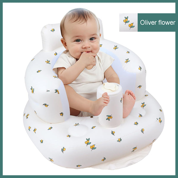 Inflatable Baby Seat (Olive Flower)