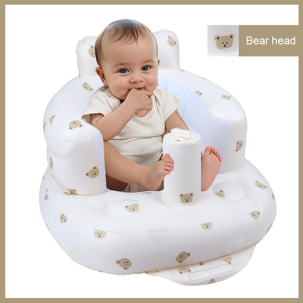 Inflatable Baby Chair with Built in Air Pump (Bear Head)